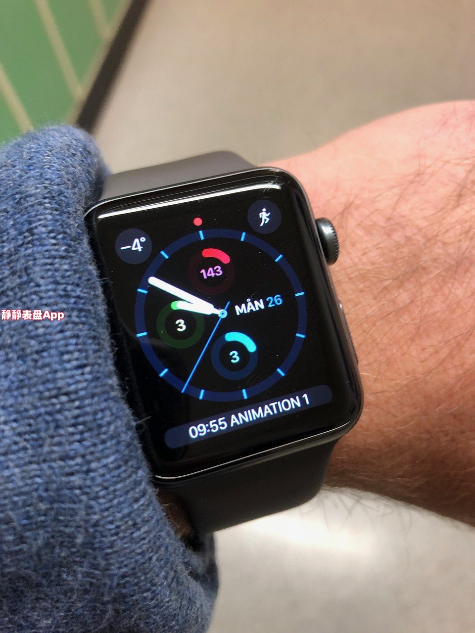 苹果手表S8自定义时间表盘的方法